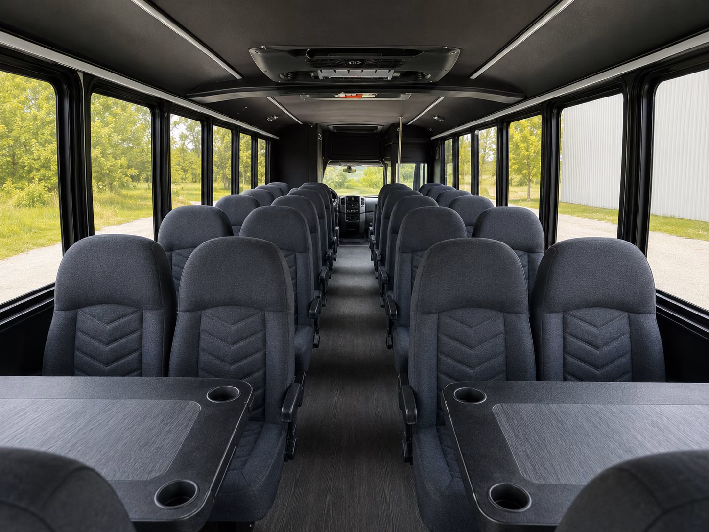 15 passenger minibus interior
