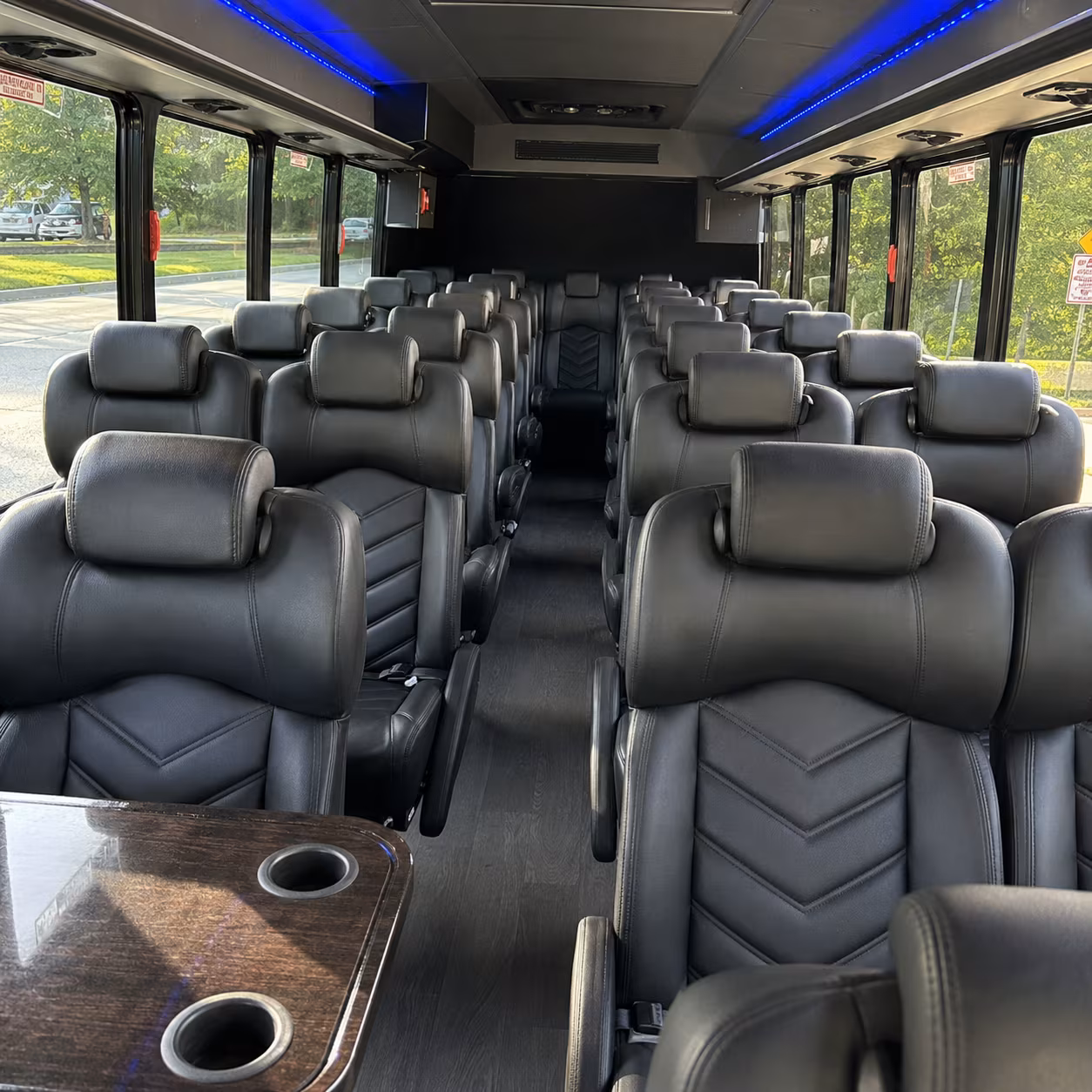 28 passenger minibus inside