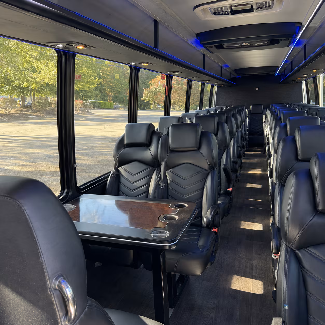 30 passenger minibus inside
