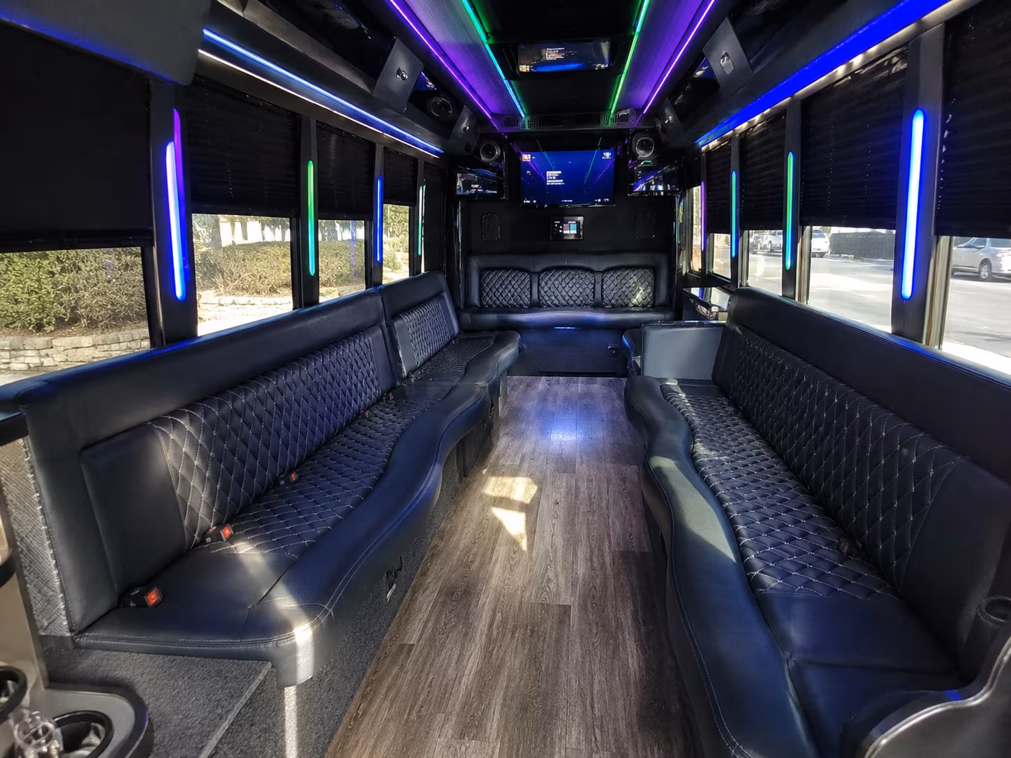 buffalo 15 passenger party bus interior