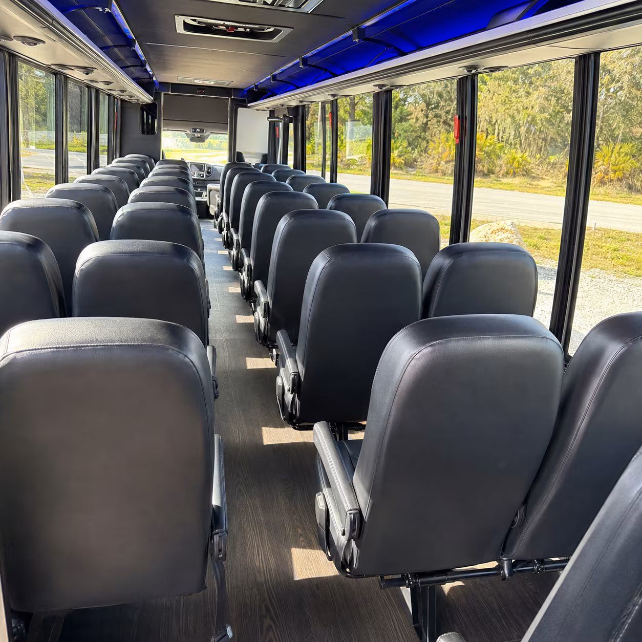 buffalo 28 passenger minibus interior