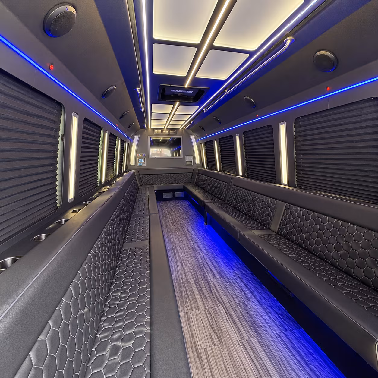 buffalo 30 passenger party bus interior