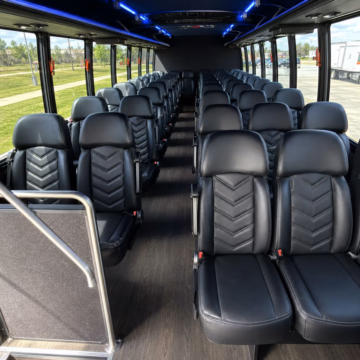 buffalo 35 passenger minibus interior