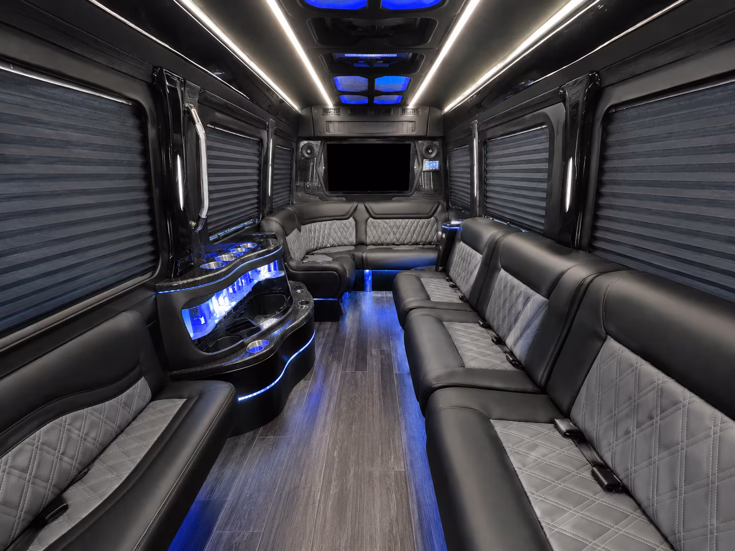 buffalo 40 passenger party bus interior