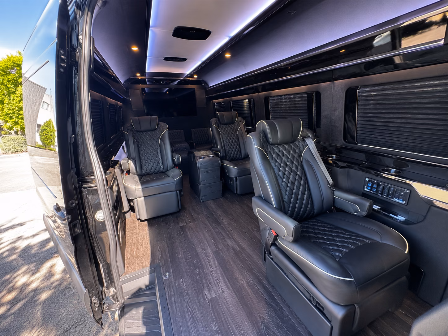 buffalo sprinter van with driver inside
