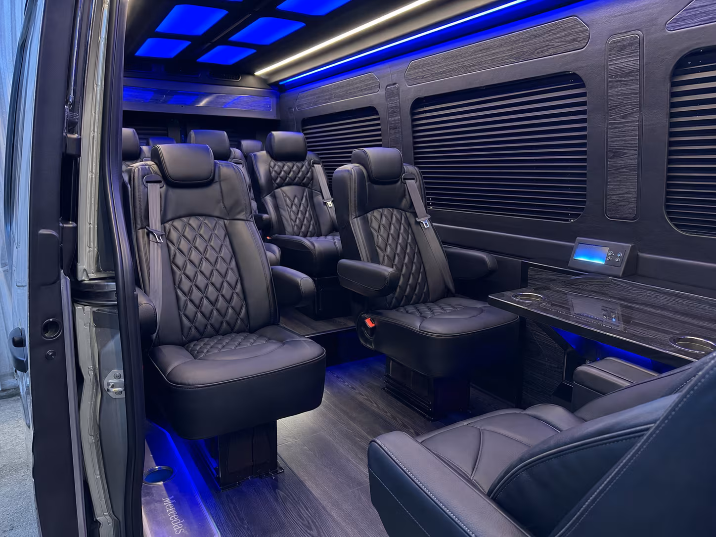 sprinter van transportation for groups and events across buffalo